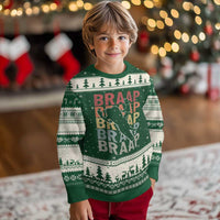 Snowmobile Braaap Ugly Christmas Sweater Retro Snowcross Snow Sled Winter Sport - Wonder Print Shop