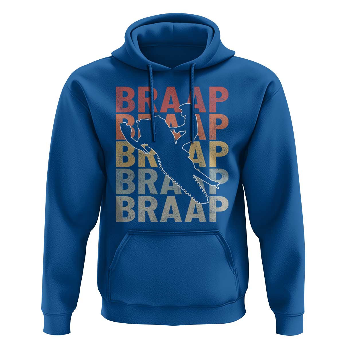 Snowmobile Braaap Hoodie Retro Snowcross Snow Sled Winter Sport - Wonder Print Shop