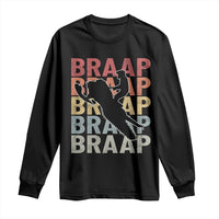 Snowmobile Braaap Long Sleeve Shirt Retro Snowcross Snow Sled Winter Sport - Wonder Print Shop