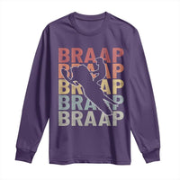 Snowmobile Braaap Long Sleeve Shirt Retro Snowcross Snow Sled Winter Sport - Wonder Print Shop