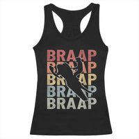 Snowmobile Braaap Racerback Tank Top Retro Snowcross Snow Sled Winter Sport - Wonder Print Shop