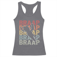 Snowmobile Braaap Racerback Tank Top Retro Snowcross Snow Sled Winter Sport - Wonder Print Shop