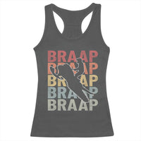 Snowmobile Braaap Racerback Tank Top Retro Snowcross Snow Sled Winter Sport - Wonder Print Shop