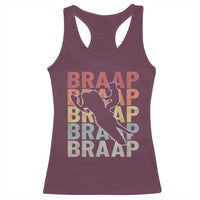 Snowmobile Braaap Racerback Tank Top Retro Snowcross Snow Sled Winter Sport - Wonder Print Shop