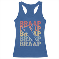 Snowmobile Braaap Racerback Tank Top Retro Snowcross Snow Sled Winter Sport - Wonder Print Shop