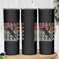 Snowmobile Braaap Skinny Tumbler Retro Snowcross Snow Sled Winter Sport - Wonder Print Shop