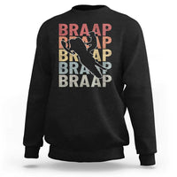 Snowmobile Braaap Sweatshirt Retro Snowcross Snow Sled Winter Sport - Wonder Print Shop