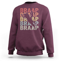 Snowmobile Braaap Sweatshirt Retro Snowcross Snow Sled Winter Sport - Wonder Print Shop