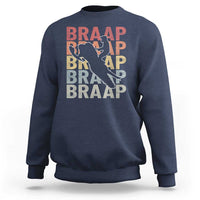 Snowmobile Braaap Sweatshirt Retro Snowcross Snow Sled Winter Sport - Wonder Print Shop
