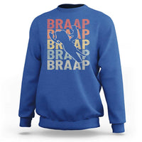 Snowmobile Braaap Sweatshirt Retro Snowcross Snow Sled Winter Sport - Wonder Print Shop