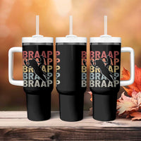 Snowmobile Braaap Tumbler With Handle Retro Snowcross Snow Sled Winter Sport - Wonder Print Shop