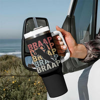 Snowmobile Braaap Tumbler With Handle Retro Snowcross Snow Sled Winter Sport - Wonder Print Shop