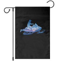 Snowmobile Snow Mountain Forest Snowmobiling Winter Sport Garden Flag - Wonder Print Shop