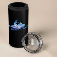 Snowmobile Snow Mountain Forest Snowmobiling Winter Sport 4 in 1 Can Cooler Tumbler - Wonder Print Shop