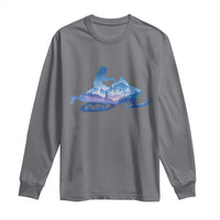 Snowmobile Snow Mountain Forest Snowmobiling Winter Sport Long Sleeve Shirt - Wonder Print Shop