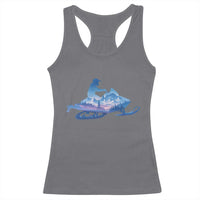 Snowmobile Snow Mountain Forest Snowmobiling Winter Sport Racerback Tank Top - Wonder Print Shop