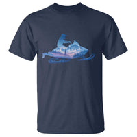 Snowmobile Snow Mountain Forest Snowmobiling Winter Sport T Shirt - Wonder Print Shop
