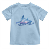 Snowmobile Snow Mountain Forest Snowmobiling Winter Sport Toddler T Shirt - Wonder Print Shop