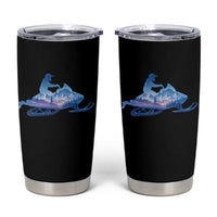Snowmobile Snow Mountain Forest Snowmobiling Winter Sport Tumbler Cup - Wonder Print Shop