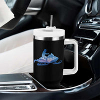 Snowmobile Snow Mountain Forest Snowmobiling Winter Sport Tumbler With Handle - Wonder Print Shop