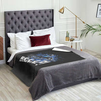 Snowmobile Braaap Throw Blanket Snowcross Snow Sled Extreme Outdoor Winter Sports - Wonder Print Shop