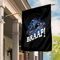 Snowmobile Braaap Garden Flag Snowcross Snow Sled Extreme Outdoor Winter Sports - Wonder Print Shop