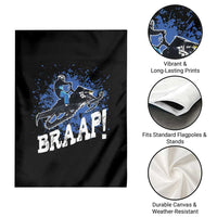 Snowmobile Braaap Garden Flag Snowcross Snow Sled Extreme Outdoor Winter Sports - Wonder Print Shop