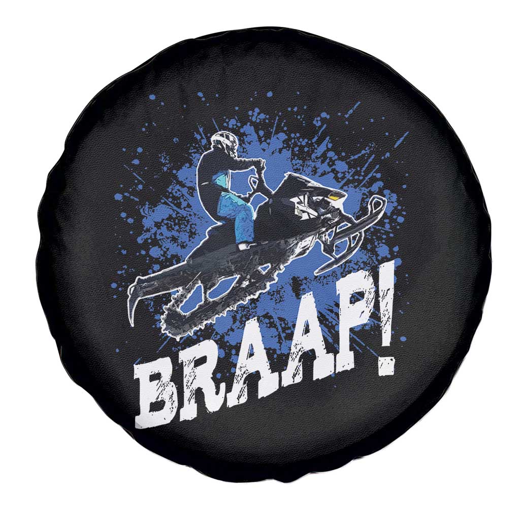Snowmobile Braaap Spare Tire Cover Snowcross Snow Sled Extreme Outdoor Winter Sports - Wonder Print Shop