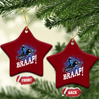 Snowmobile Braaap Ceramic Ornament Snowcross Snow Sled Extreme Outdoor Winter Sports - Wonder Print Shop