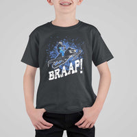 Snowmobile Braaap T Shirt For Kid Snowcross Snow Sled Extreme Outdoor Winter Sports - Wonder Print Shop