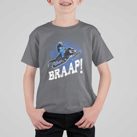 Snowmobile Braaap T Shirt For Kid Snowcross Snow Sled Extreme Outdoor Winter Sports - Wonder Print Shop
