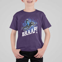 Snowmobile Braaap T Shirt For Kid Snowcross Snow Sled Extreme Outdoor Winter Sports - Wonder Print Shop