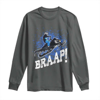 Snowmobile Braaap Long Sleeve Shirt Snowcross Snow Sled Extreme Outdoor Winter Sports - Wonder Print Shop
