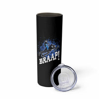 Snowmobile Braaap Skinny Tumbler Snowcross Snow Sled Extreme Outdoor Winter Sports - Wonder Print Shop