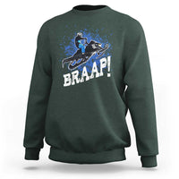 Snowmobile Braaap Sweatshirt Snowcross Snow Sled Extreme Outdoor Winter Sports - Wonder Print Shop
