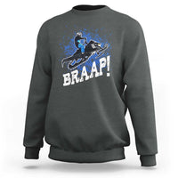 Snowmobile Braaap Sweatshirt Snowcross Snow Sled Extreme Outdoor Winter Sports - Wonder Print Shop