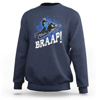 Snowmobile Braaap Sweatshirt Snowcross Snow Sled Extreme Outdoor Winter Sports - Wonder Print Shop