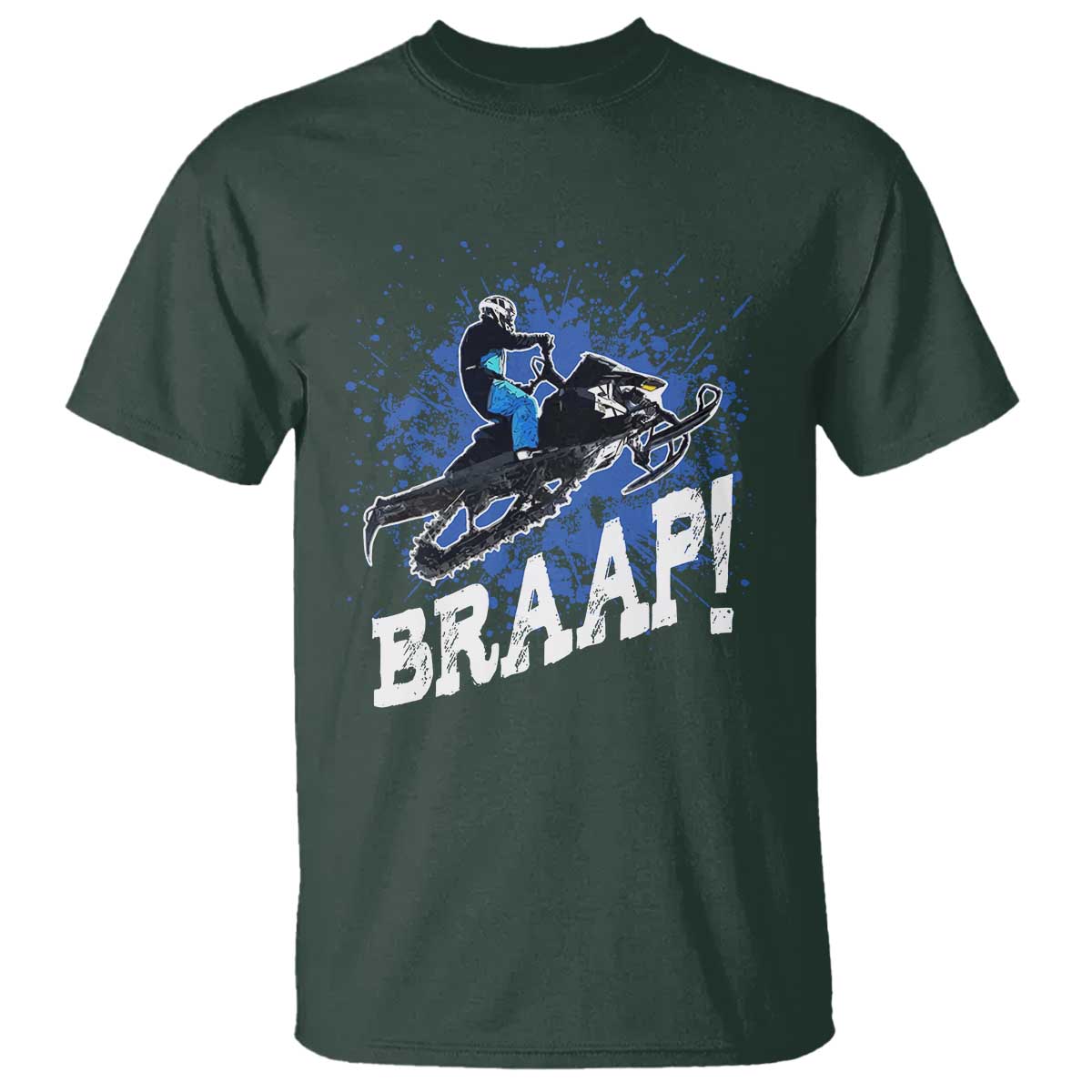 Snowmobile Braaap T Shirt Snowcross Snow Sled Extreme Outdoor Winter Sports - Wonder Print Shop