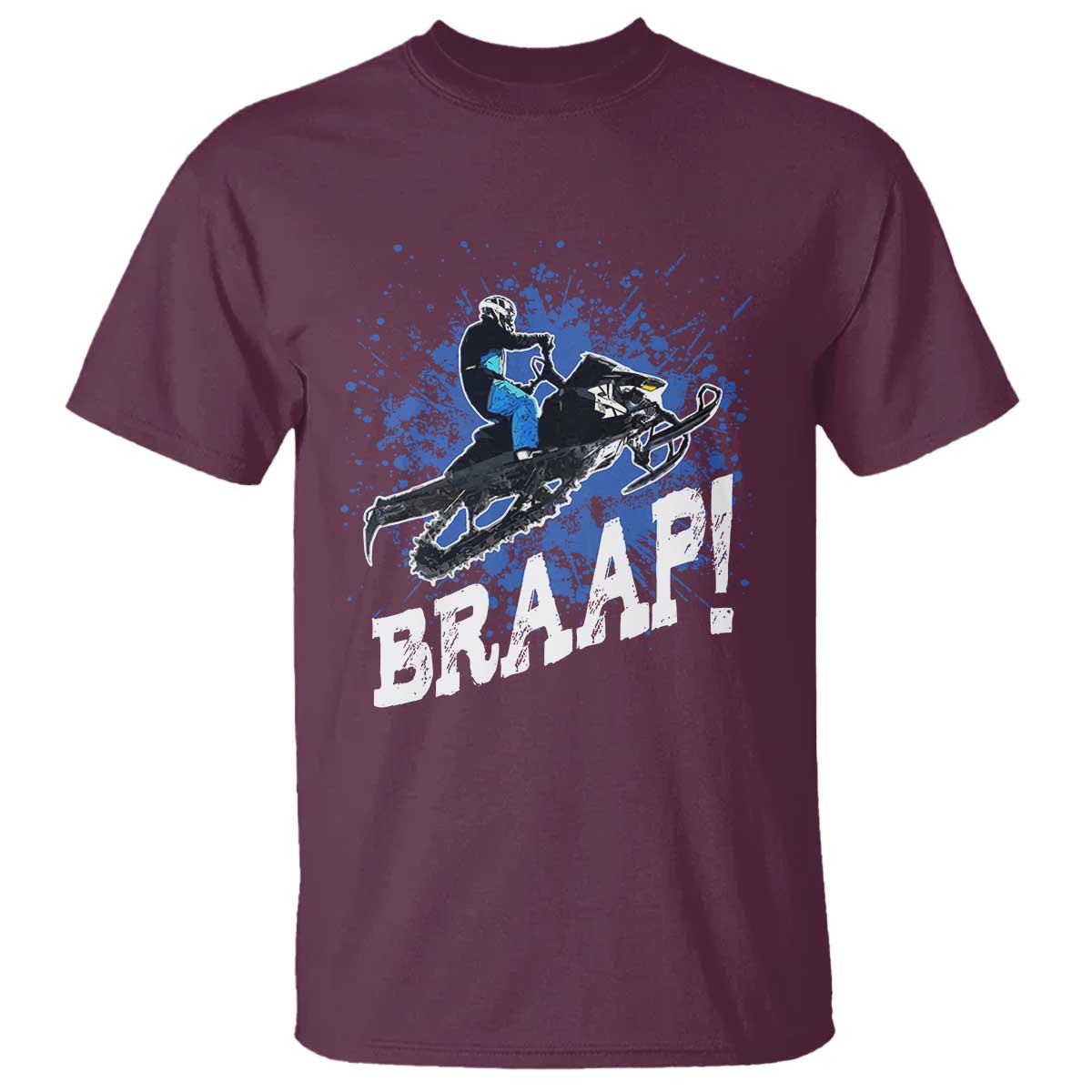 Snowmobile Braaap T Shirt Snowcross Snow Sled Extreme Outdoor Winter Sports - Wonder Print Shop