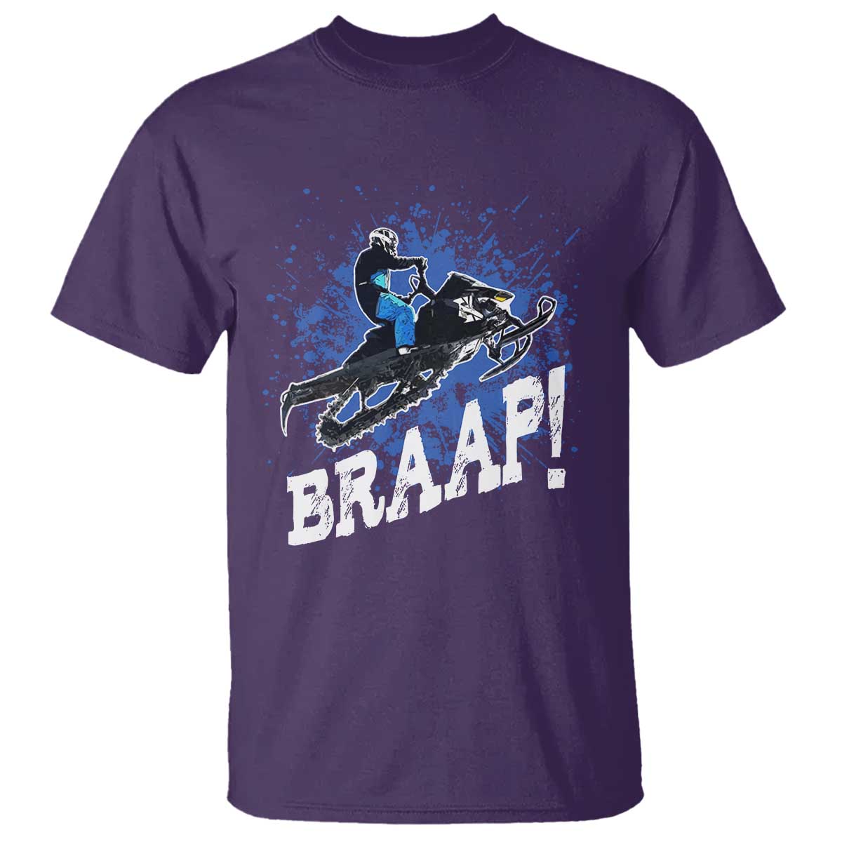 Snowmobile Braaap T Shirt Snowcross Snow Sled Extreme Outdoor Winter Sports - Wonder Print Shop