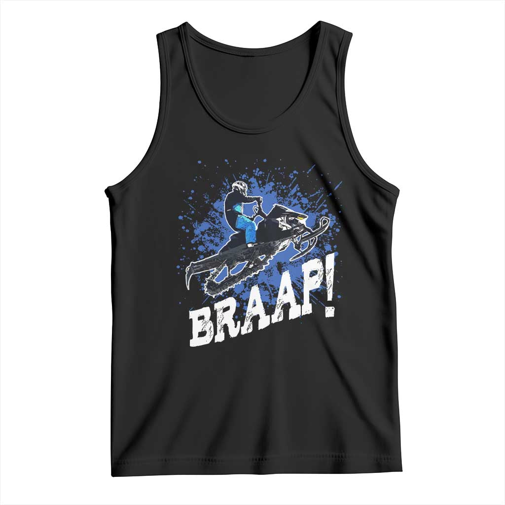 Snowmobile Braaap Tank Top Snowcross Snow Sled Extreme Outdoor Winter Sports - Wonder Print Shop