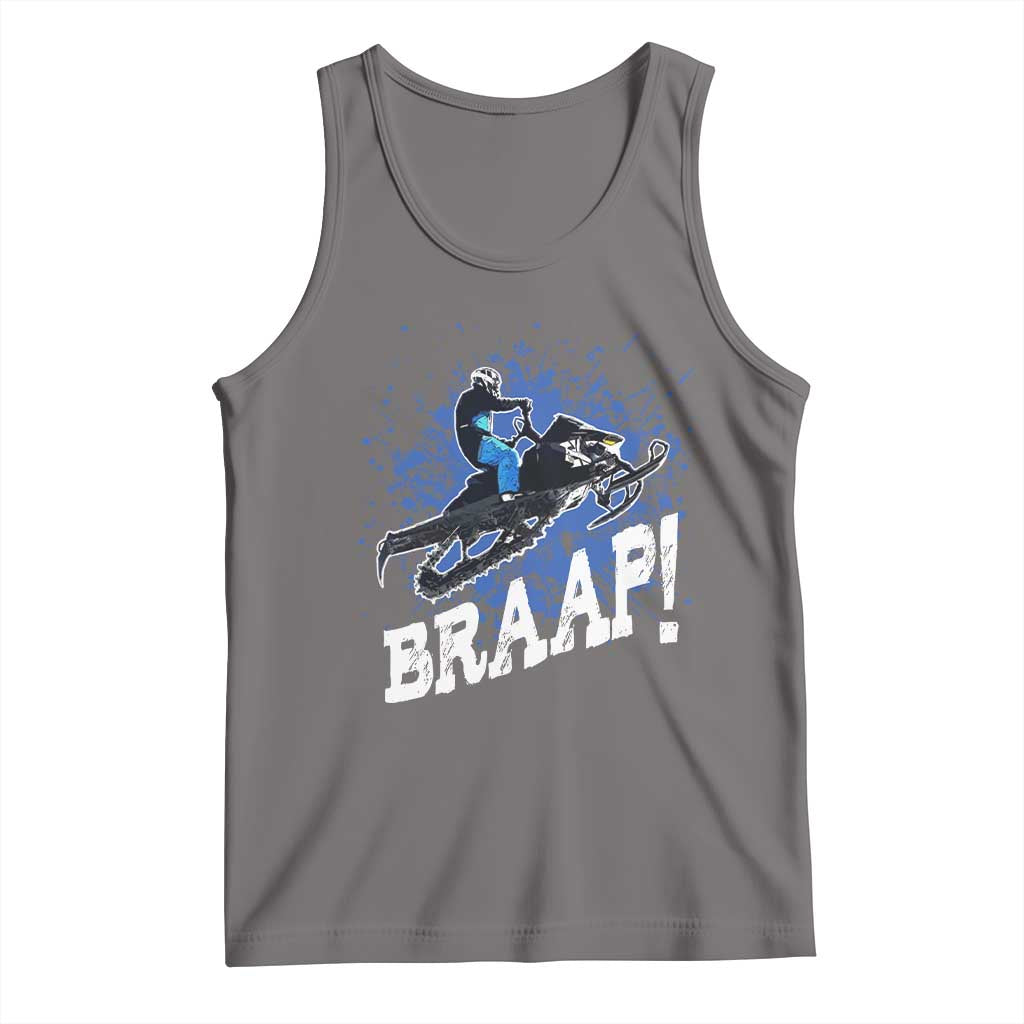 Snowmobile Braaap Tank Top Snowcross Snow Sled Extreme Outdoor Winter Sports - Wonder Print Shop