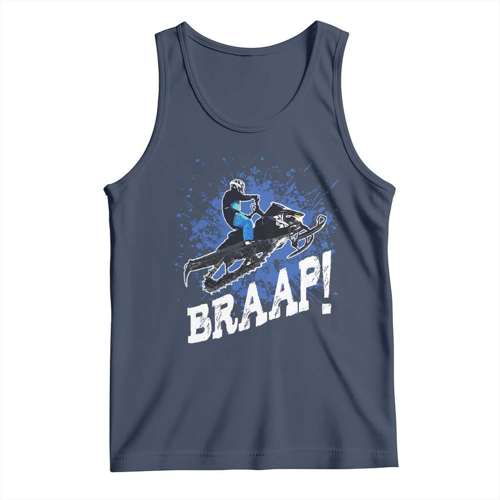 Snowmobile Braaap Tank Top Snowcross Snow Sled Extreme Outdoor Winter Sports - Wonder Print Shop