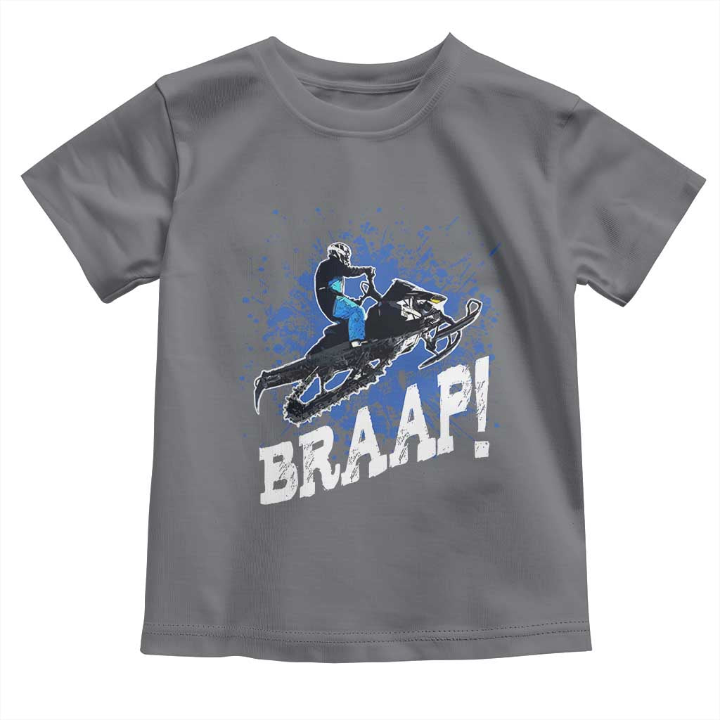 Snowmobile Braaap Toddler T Shirt Snowcross Snow Sled Extreme Outdoor Winter Sports - Wonder Print Shop
