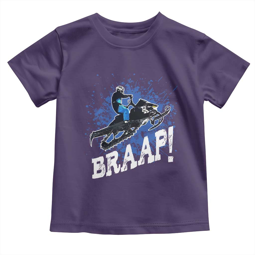 Snowmobile Braaap Toddler T Shirt Snowcross Snow Sled Extreme Outdoor Winter Sports - Wonder Print Shop