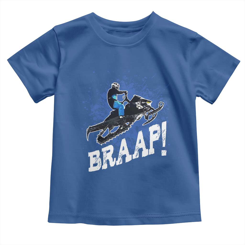 Snowmobile Braaap Toddler T Shirt Snowcross Snow Sled Extreme Outdoor Winter Sports - Wonder Print Shop