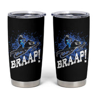 Snowmobile Braaap Tumbler Cup Snowcross Snow Sled Extreme Outdoor Winter Sports - Wonder Print Shop
