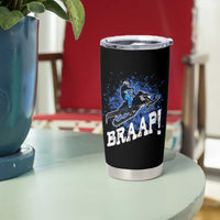 Snowmobile Braaap Tumbler Cup Snowcross Snow Sled Extreme Outdoor Winter Sports - Wonder Print Shop