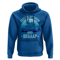 Funny Snowmobile Hoodie Fueled By Snow And Braaap Winter Sports - Wonder Print Shop
