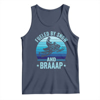 Funny Snowmobile Tank Top Fueled By Snow And Braaap Winter Sports - Wonder Print Shop